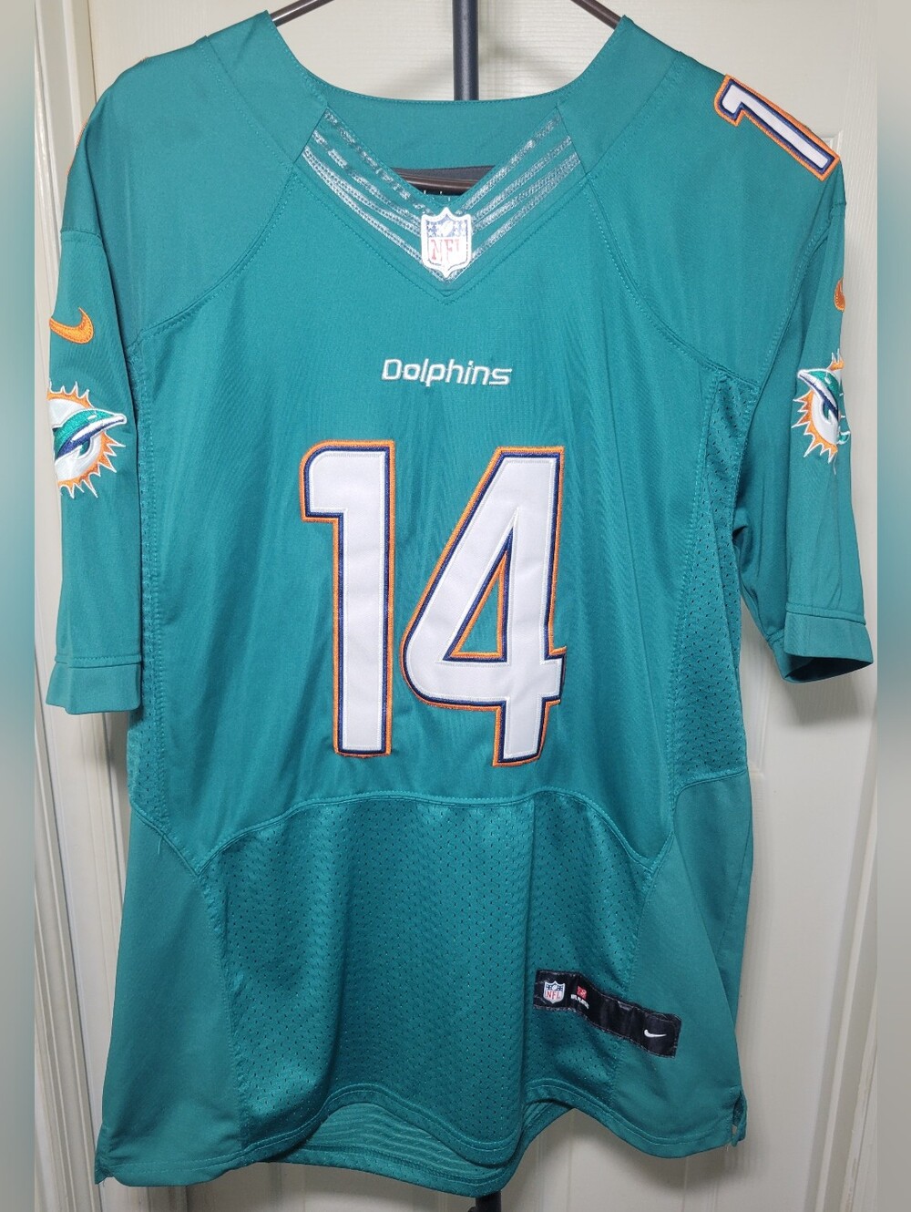 Nike On Field Jarvis Landry #14 Miami Dolphins Jersey Size 48 XL Stitched